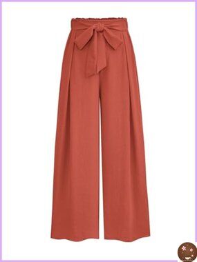 PRETTYGARDEN Women's High Waisted Wide Leg Palazzo Pants with Pockets Pleated